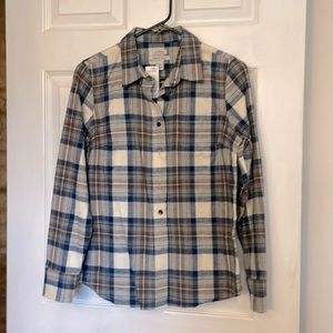 LL Bean flannel plaid shirt